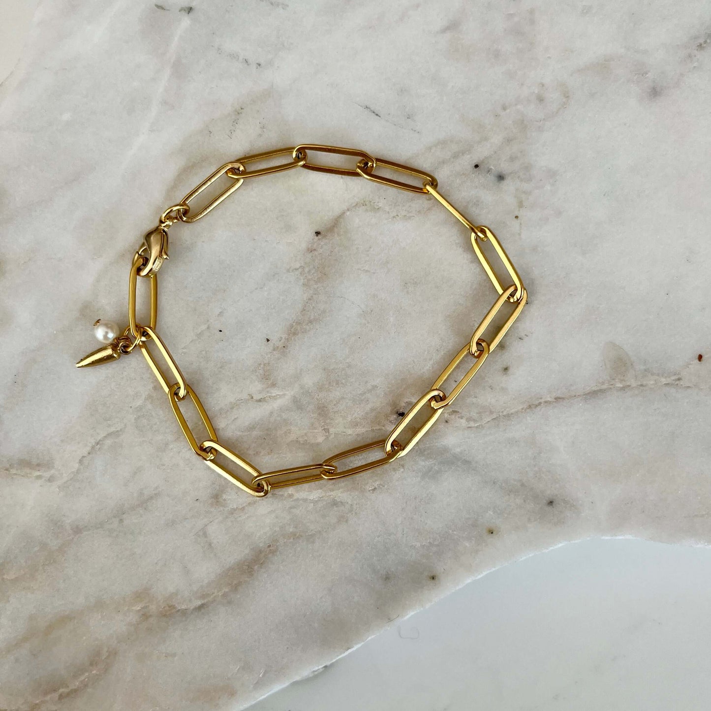 Paperclip chain bracelet