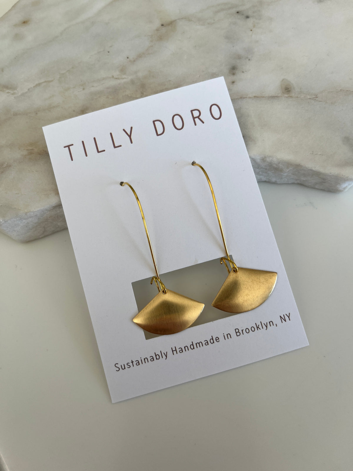 Fan Hoop Earrings
