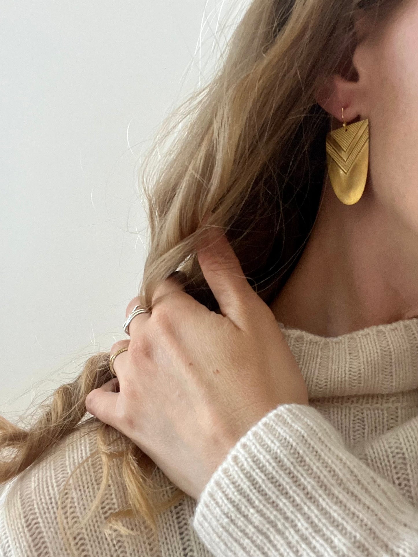 Chevron Drop Earrings