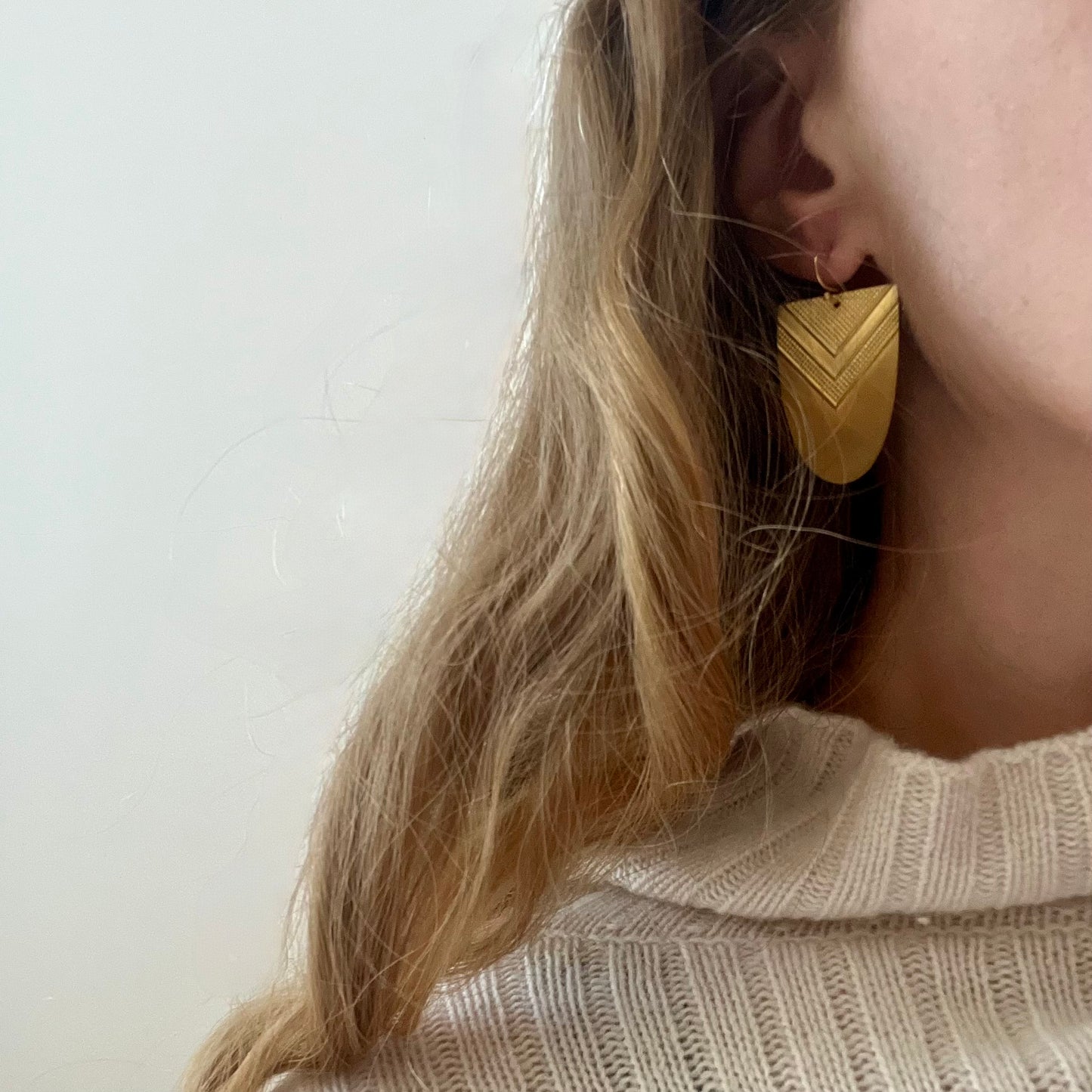 Chevron Drop Earrings