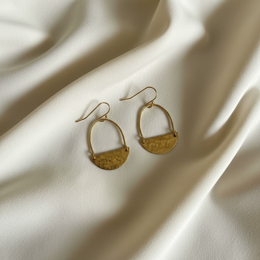 small half-moon earrings