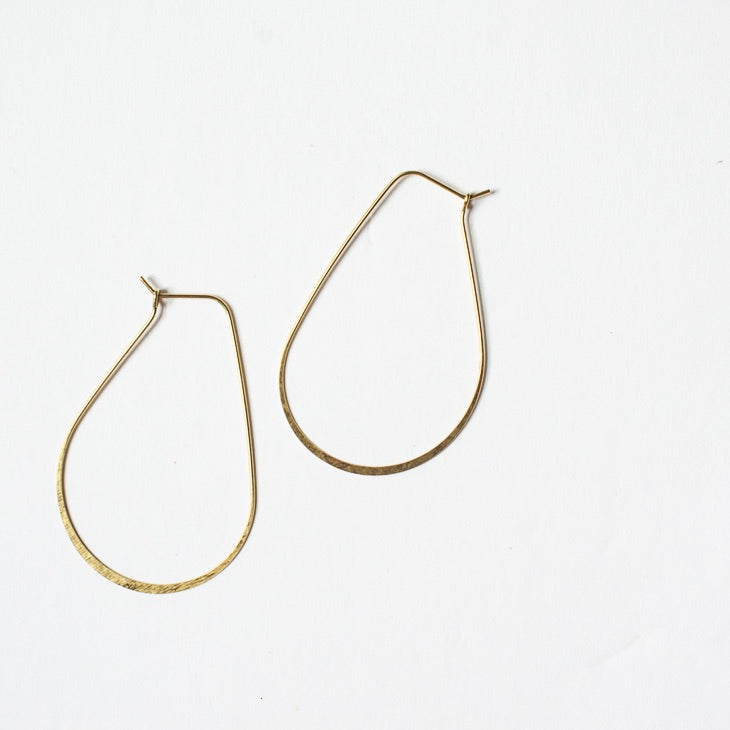Wire hoop earring