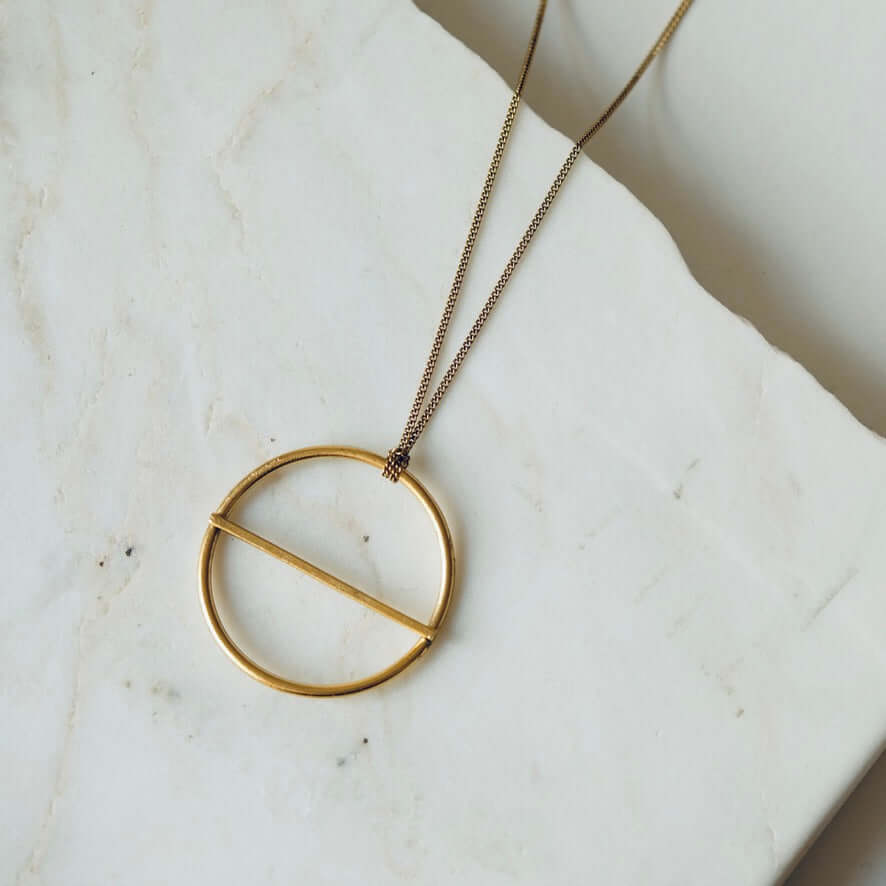 Saturn Pendant Necklace