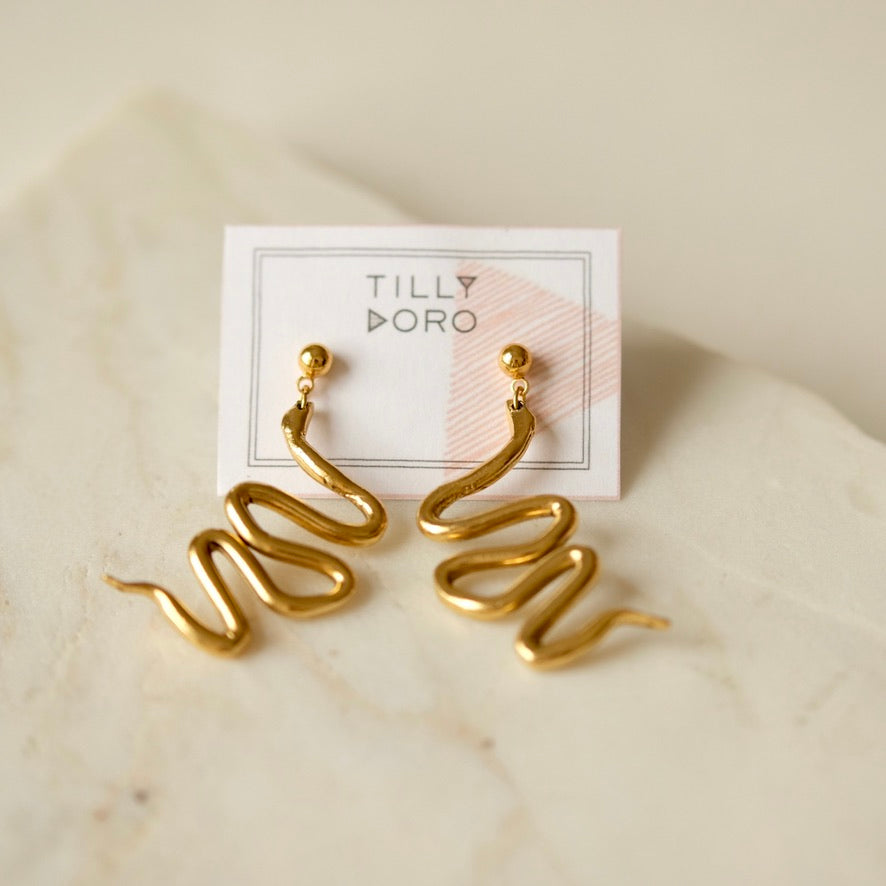 serpent earrings