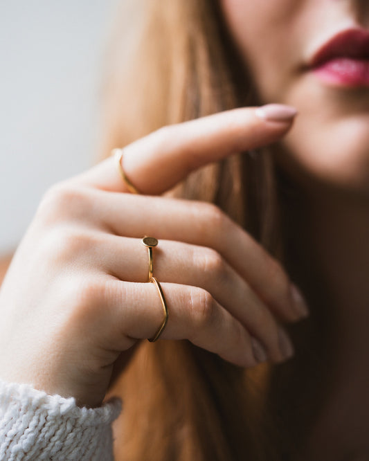 Etched Stacking Ring