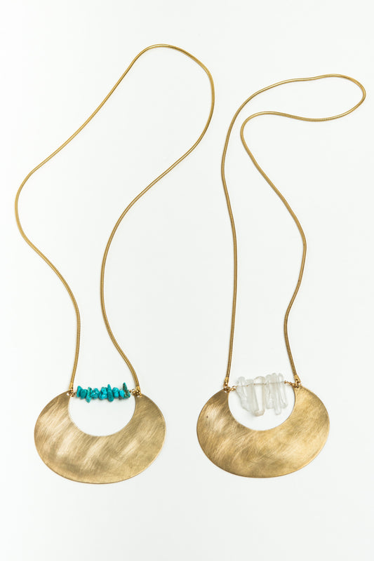 Open Moon Necklace