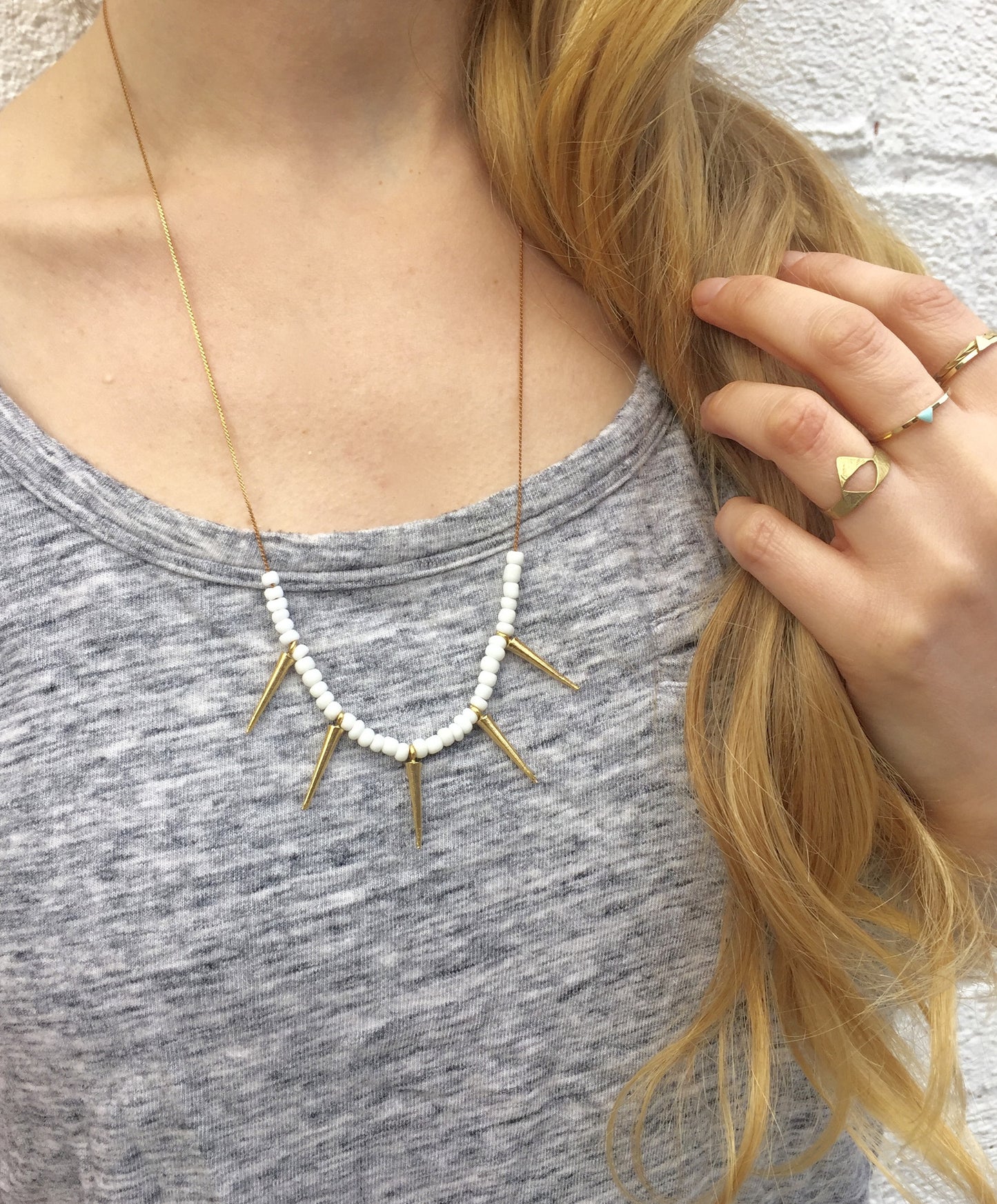 Enamel Triangle Stacking Ring