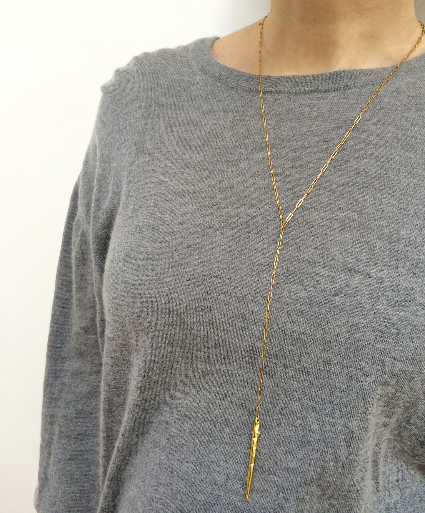 Icicle Lariat Necklace