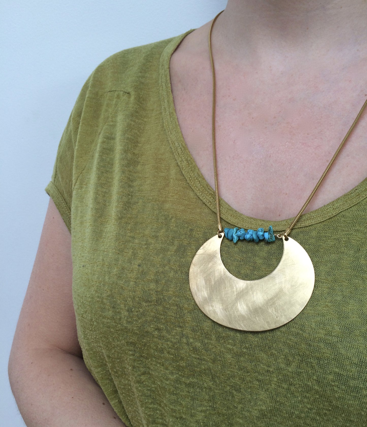 Open Moon Necklace