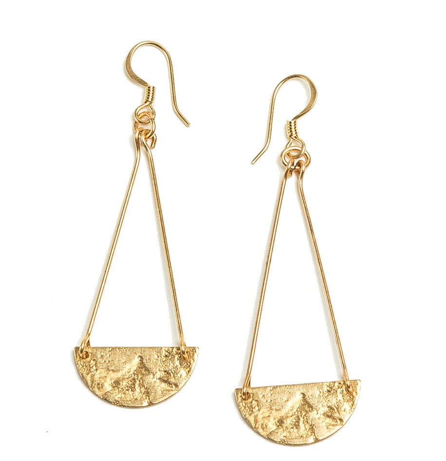 Crescent Drop Earrings