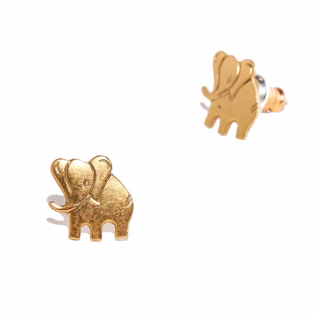 Elephant Stud Earrings