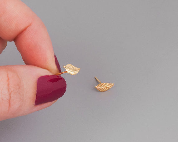 Leaf Stud Earrings