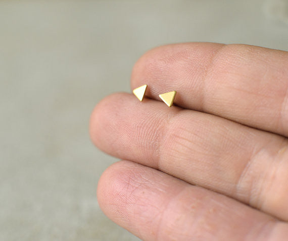 Tiny Triangle Studs