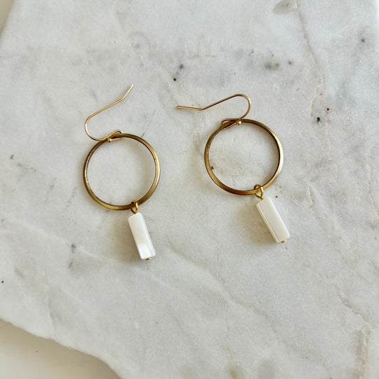 Hoop with Mother of Pearl