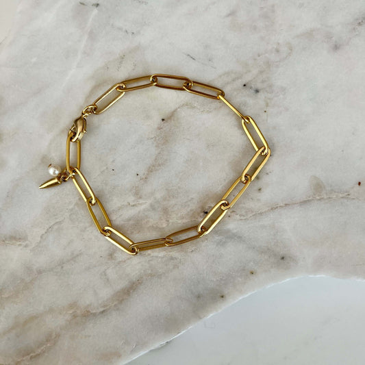 Paperclip chain bracelet