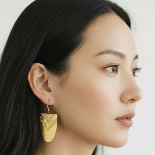 Chevron Drop Earrings