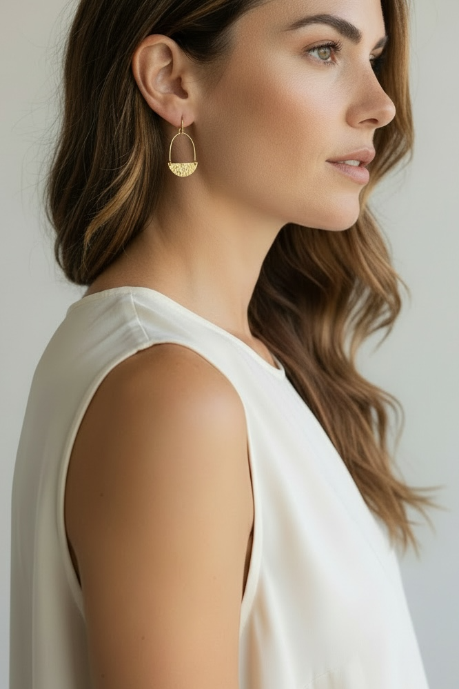 small half-moon earrings