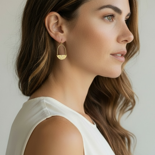 small half-moon earrings