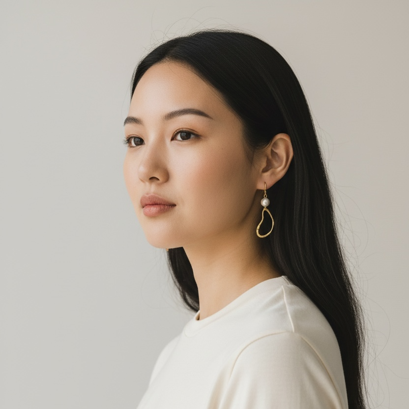 Cloud + Pearl earrings