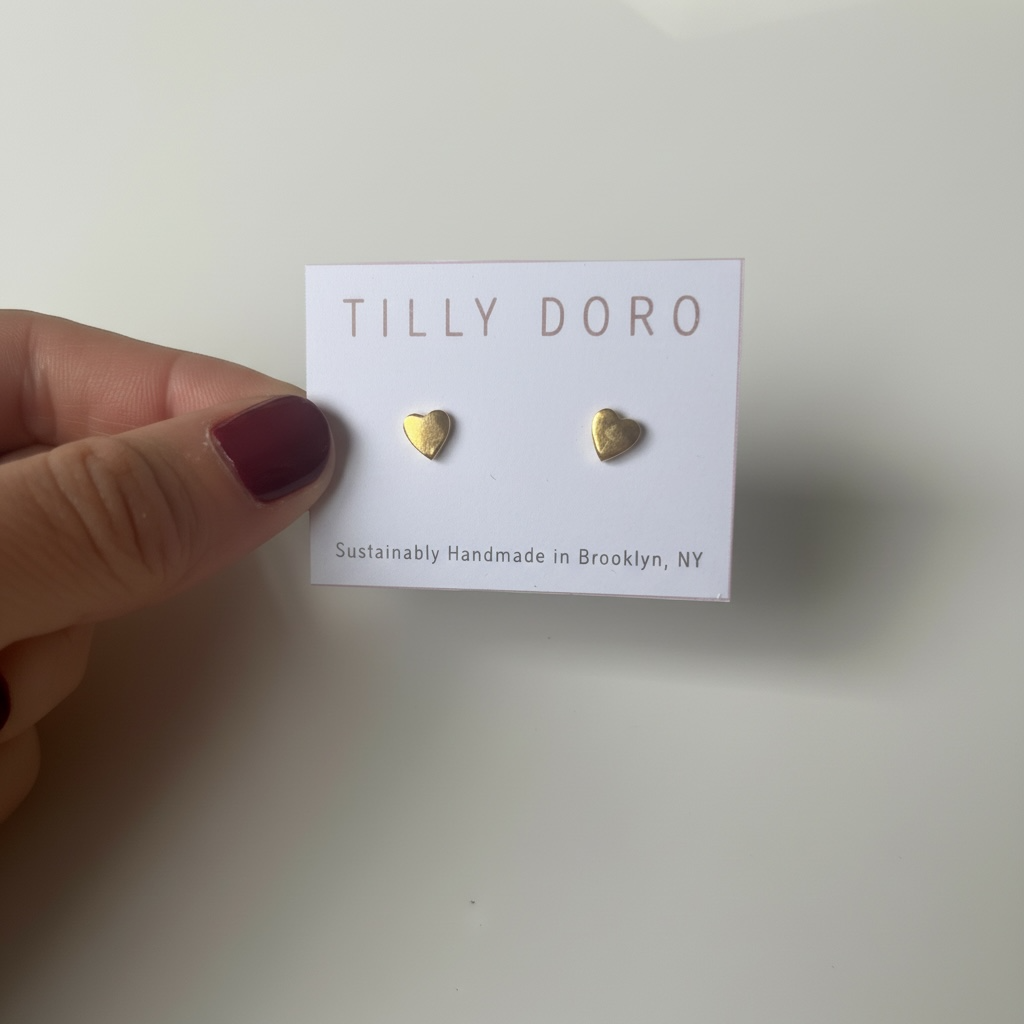 Heart Stud Earrings