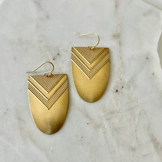 Chevron Drop Earrings