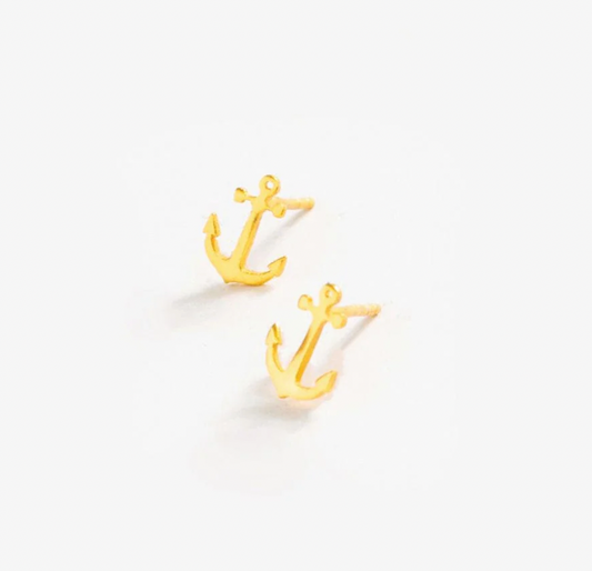 Anchor stud earrings