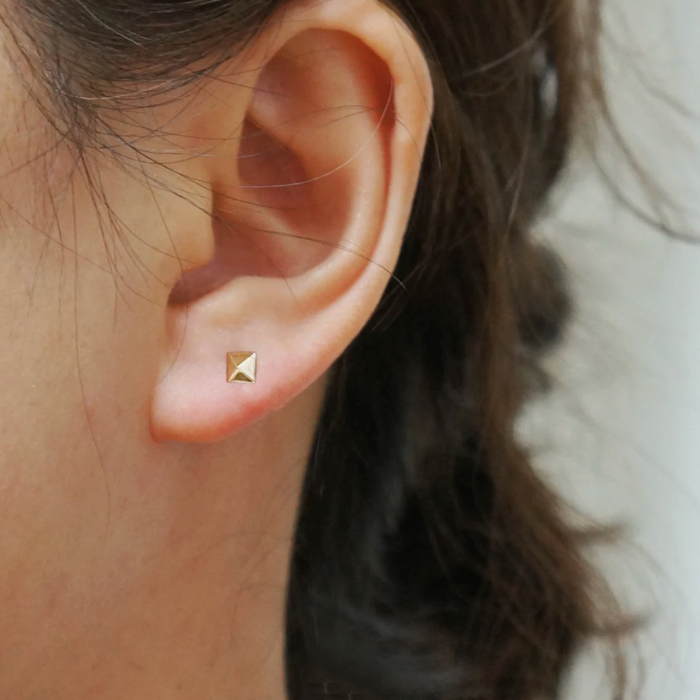 Pyramid Stud Earrings