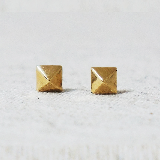 Pyramid Stud Earrings