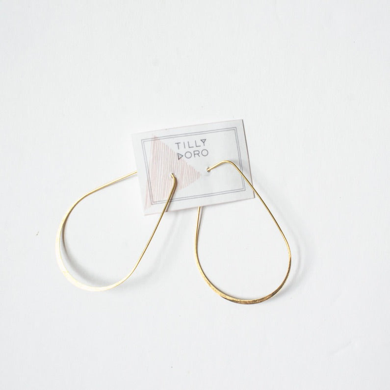 Wire hoop earring
