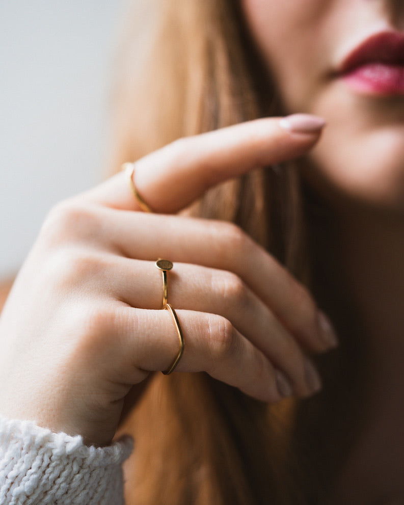 Wave Ring, Gold or Silver