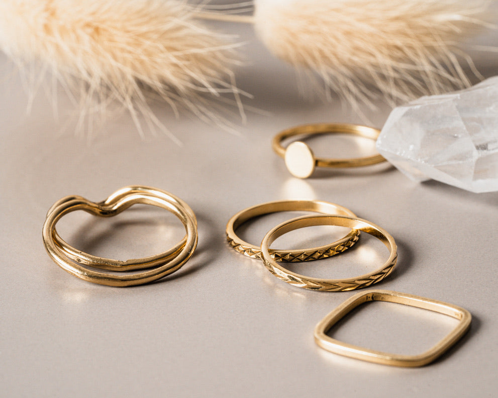 Wave Ring, Gold or Silver