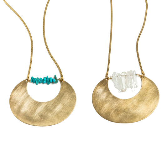 Open Moon Necklace